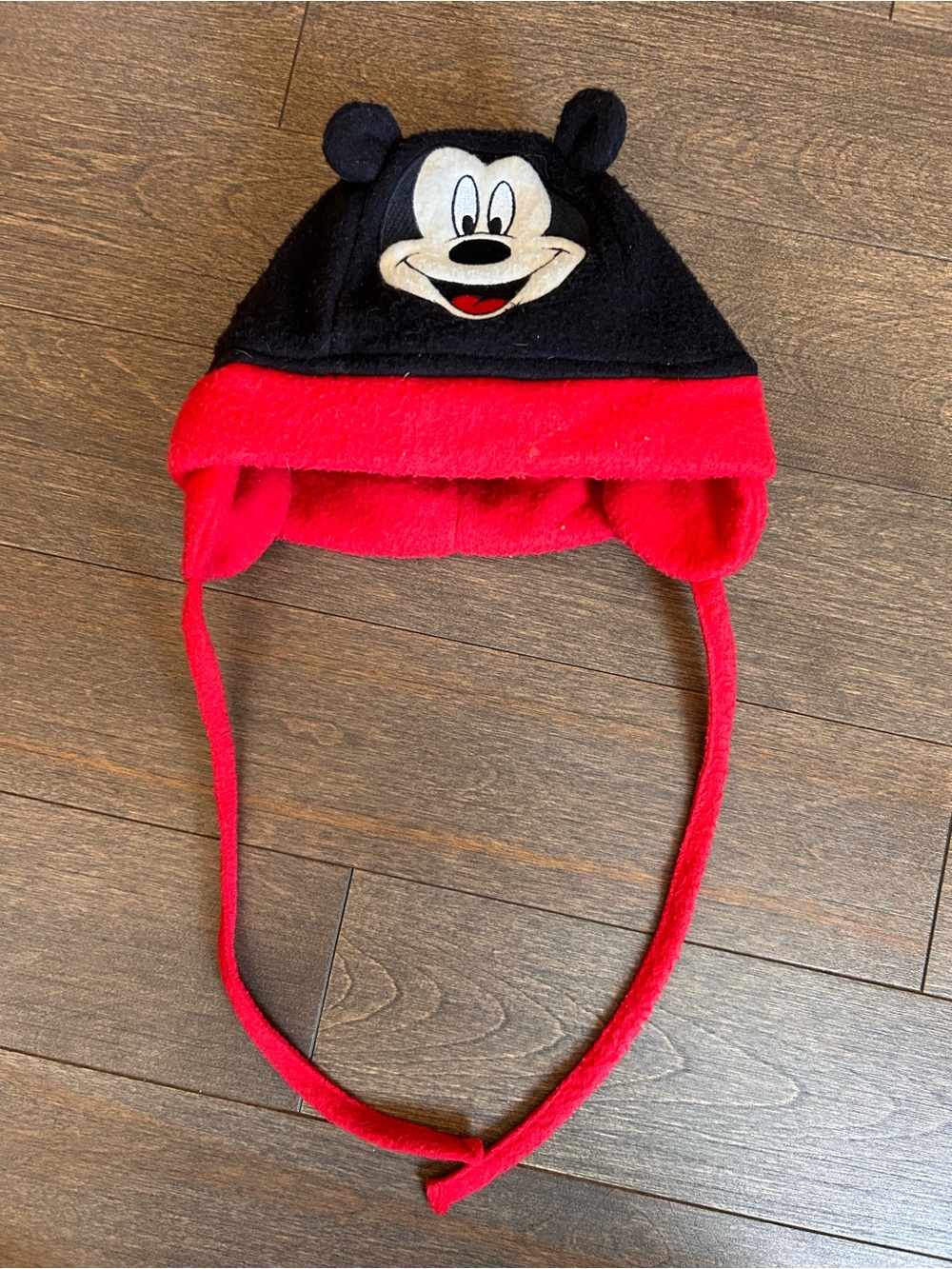 Vintage‎ Disney Mickey Mouse Fleece Earflap Hat TODDLER